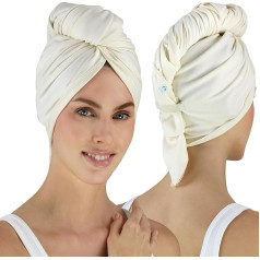 Hair RePear Anti Frizz Combed Cotton Towel - Unprocessed, Dyed or Bleached - Promotes Healthy Natural Hair - Extra Long Thick Hair (29