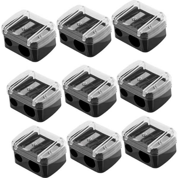 Pack of 30 Pencil Sharpeners for Eyebrow Pencils Pen Knife Makeup Accessories Makeup Pen Box Makeup Pen Accessories Cosmetic Pencil Sharpener Tool Pencil Sharpener Eyebrow Sharpener Black