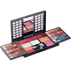 Eyeshadow Palette Nude Tones Eyeshadow Make Up Cosmetic Compact Palette, Professional Makeup Shadow Palette, Makeup Cassette with Lip Gloss, Eyeshadow, Blush for Professional and Daily Use