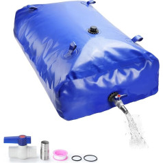 Large Capacity Water Container, Collecting Barrel, Water Reservoir, Bubble, Tank Bag - Portable and Foldable for Emergency Water Delivery, Watering and More (540L)