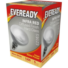 250w ES E27 Screw In Heat Lamp Bulb Clear