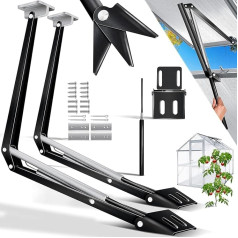 KESSER® 2 x Automatic Window Opener for Greenhouse 7.5 kg Lifting Capacity 45 cm Opening Height Continuous Opening Angle Window Regulator Automatic Opening & Closing with Temperature Control