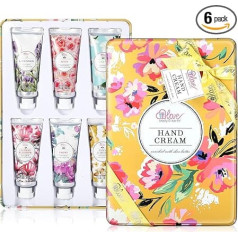 Body & Earth Hand Cream Gift Set for Women, Pack of 6, Travel Pack, Mini Size, Enriched with Shea Butter and Glycerin for Dry Hands, Birthday Gift for Women, Christmas Gifts for Women