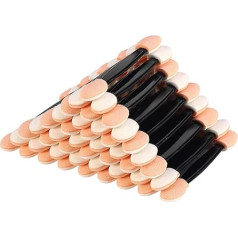 50 Stück Schwamm-Lidschatten-Applikatoren, doppelseitiger Schwamm-Lidschattenpinsel, Lidschatten-Applikatoren, Augen-Make-up-Applikatoren für Nägel und Lidschatten-Make-up