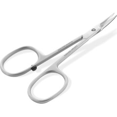 OTTO HERDER Cuticle Scissors Extra Fine 9 cm from Solingen, Extra Sharp Cuticle Scissors Tower Tip Made of Stainless Steel for Removing Dead Cuticles for Fingernails and Toenails, with Stopper