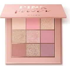 WYCON cosmetics Pink Power Eyeshadow Palette with 9 Eyeshadows in Matte and Shimmer Texture