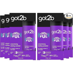 Schwarzkopf Got2b Powder'ful Volumizing Styling Powder, 10g, Pack of 6