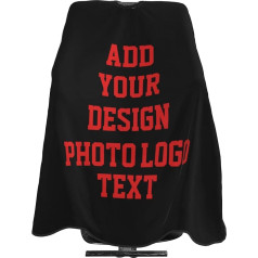 Personalised Hairdressing Cape for Men Personalised Hairdressing Apron with Your Own Logo, Photo, Text, Salon Haircut Cape for Home Salon and Hair Salon