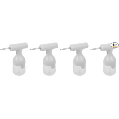 minkissy 4 Sets Electric Foaming Foam Soap Dispenser Mist Face Cleanser Foam Maker Shower Gel Foam Machine Face Wash Foam Bubble Maker ABS PP Silicone White