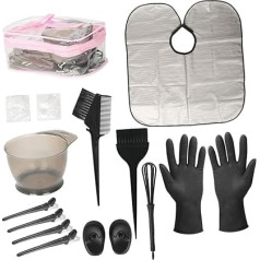 CALLARON 1 Set of Hair Dye Set for Home Professional Hair Dye Bag Silies with Colouring Brush Bowl Ear Protection and Gloves Complete Packaging