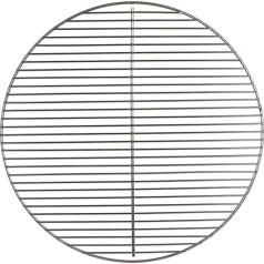 Round Stainless Steel Cooking Grate for Kettle Barbecues Diameter 47 cm Diameter e.g. Weber Stainless Steel Round: Diameter 44.5 cm for 47 cm Not Foldable