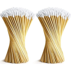 6 Inch Precision Gun Cleaning Swabs Long Cotton Swabs with Strong Sticks - Lint Free Cleaner Swabs for Gun Cleaning, Especially Hard-to-Reach Areas