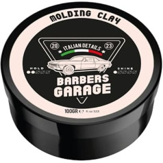 Barbers Garage Molding Clay - Hair Tone - Matte and Silky Finish - Light Hold - For Short Hair - No Residue - Natural Effect
