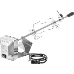 6013 Heavy Duty Stainless Steel Rotisserie Kit for Weber Spirit Genesis 310 330 310 330 & Older Models, 3/8 