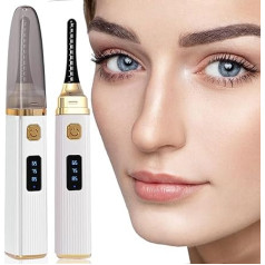 Heated Eyelash Curler, Electric Eyelash Curler with 3 Temperature Modes, Heated Eyelash Curler, USB, 15s Fast Heating Eyelash Curler, Long-Lasting Curl, for All Eyelashes