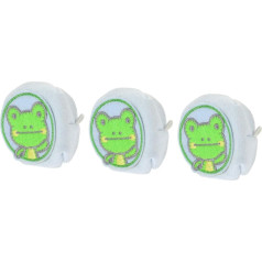 FRCOLOR Pack of 3 Children's Eye Patches, Frog Eater, Frog Cotton Eye Patch, Amblyopia, Single Eye Patch for Children, Cotton, Blue