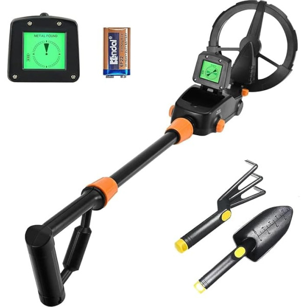 Metal Detector for Children, Adjustable Sensitivity Metal Detector Children with LCD Display and Waterproof Search Coil, Lightweight Metal Detector Children and Beginners for Metal Finding