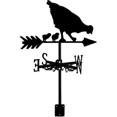 Ksrnsne and Chick Weathervane - Weather Vane - Outdoor Wind Direction Indicator
