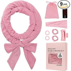 ZILAMPU Hair Rollers Without Heat Overnight - 70 Inch Long Velour Roller Headband for Long Hair for Sleeping for Women and Girls