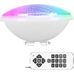 Kingwei RGBW 40 W LED Headlight, Pool Lighting PAR56, Pool Headlight IP68 Waterproof, Underwater Lighting with Remote Control for Swimming Pool DC/AC 12 V