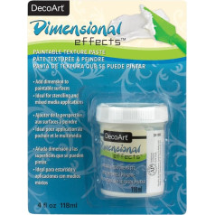 Dimensional Effects White Carded Texture Paste 4oz