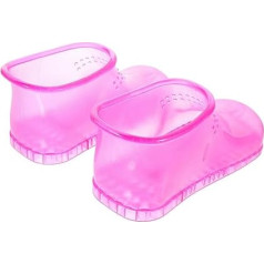 Happyyami 1 Paar Fußbad Schuhe fußbad massage foot bath massage fußbadewannen Fußbadewanne Massage Fußbadewanne Schuhe Hausschuhe fuß spa schuhe fußgetränkte schuhe Fußbad Stiefel PVC Rosy
