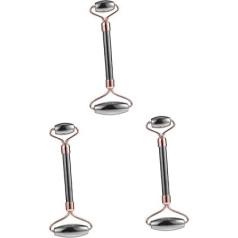 MERRYHAPY 3 x Roller Massager Skin Care Sets Eye Roller Massage Face Roller for Women Jade Skin Roller Face Scratching Brush Cleaner for Hair Clippers Massage Stone Roller Ore