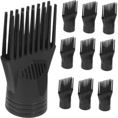 Pack of 10 Accessories for Hair Dryer, Wavy Hair Brush, Diffuser, Hair Dryer, Washing Up Brush, Hairdryer, Travel Hair Dryer Brush, Hairdryer Attachment for Hairdryer, Small Hair Dryer,