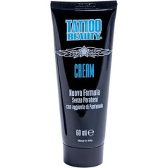 Tattoo Cream 60 ml, Intensive Paste, Body Cream with Panthenol, Moisturising Tattoo Cream Protects, Relieves and Regenerates the Skin, Preserves the Beauty of the Tattoo