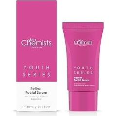 skinChemists Retinol and Bakuchiol Eye Serum 15 ml | Advanced Anti-Ageing Treatment for Swollen Eyes, Fine Lines and Wrinkles - Vegetable Formula for Protective Barrier