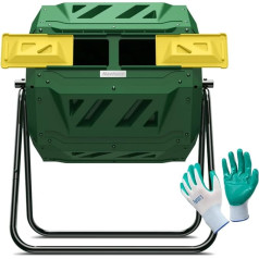 120 Litre Double Chamber Compost Cup (Combined with Pearson's Gardening Gloves)