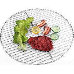 HeRo24 Stainless Steel Cooking Grate 44.5 cm 4/3 mm for Kettle Barbecue 45-46-47 cm Also Fits Weber 47