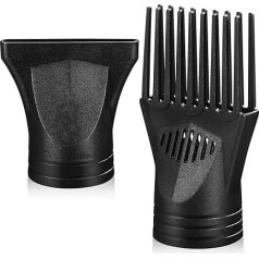 minkissy 2 Pieces Hair Dryer Attachment Nozzle Hair Dryer Pick Attachment Universal Hair Diffuser Attachment Hair Dryer Nozzle Combs Accessories Hair Styling Tool