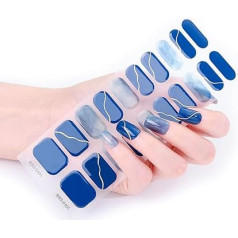 Halbgehärtete Gel Nagelaufkleber/LED Lampe Erforderlich 20 Gel Nagellack Wraps Modisches Gel Nagelkunstaufkleber Für Frauen