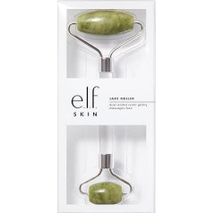 e.l.f. SKIN Jade Roller, Face Roller for Massaging and Relaxing the Skin, Massages Gently, Soothes and Strengthens the Vitality of the Skin, Vegan & Cruelty Free