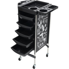 SHZICMY Stackboy Hairdressing Trolley with 5 Drawers