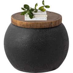 HOMPUS Side Table Modern Side Table Home Decor Accent Bedside Table for Living Room Bedroom Balcony or Outdoor No Assembly