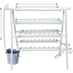 Hydroponic Equipment 72 Locations 8 Pipes Hydroponic Growth Kit Planting Equipment NFT Soilless Balcony Indoor Greenhouse Tool Salad Strawberry Indoor