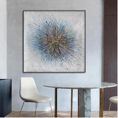 Belunara® Oil Painting on Canvas Cosmic Explosion - Abstract Pictures Canvas - Oil Pictures on Canvas Hand Painted - Canvas Picture Abstract - Pictures Abstract Modern