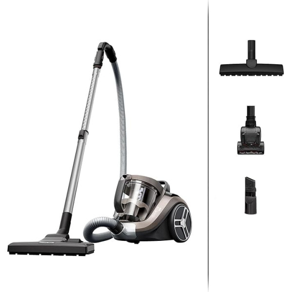Rowenta RO4B50 Compact Power XXL Animal Bagless Vacuum Cleaner, Bronze, 900 W, 2.5 Litres, 69 Decibels