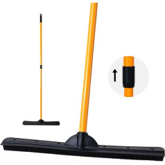 FURemover Multi-Surface Squeegee Heavy Duty XL Rubber Broom Black/Orange