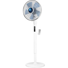 Rowenta Turbo Silence Extreme+ VU5870 Pedestal Fan, Remote Control, 5 Speeds, Automatic Shut-Off, Timer, Automatic Oscillation, Height Adjustable