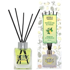 Room Fragrance Vervene Lemon - Fragrance Dispenser with Sticks (100 ml) - Artisan Perfumer from French Riviera
