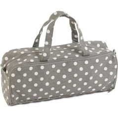 Exclusive Knitting Bag with Knitting Needle Case Grey Dot