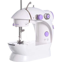 Mini Sewing Machine Adjustable Dual Power Options with Night Light, Electric Repair Machine, Perfect for Beginners