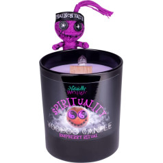 Naturally Wicked Voodoo Spirituality Candle | Inc Voodoo Doll & Crystal Stick | Vegan Crystal Magic Candle