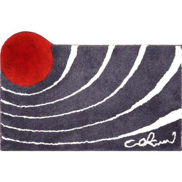 Grund Colani Colani Exclusive Designer Bath Mat 100% Polyacrylic, Ultra Soft, Non-Slip, Oeko-Tex Certified, 60 x 100 cm, Anthracite