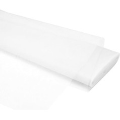 PATIKIL Tulle Fabric Rolls, 137 cm x 1828 cm, Tulle Fabric Roll, Fabric Spool, Tulle Ribbon, Net Fabric Roll for DIY Tutu Skirts, Table Skirt, Gift Wrapping, Table Decoration, Tulle Fabric, White