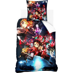 Wintdeer Bed Linen 135 x 200 cm + 80 x 80 cm · Anime 100% Microfibre · 2-Piece Teenager Children's Bedding Set