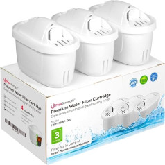 Brita Maxtra® & XL Jugs Water Filter Cartridges 3 Month Filter Accessories BPA Free Also Fits Mavea Maxtra, Elemaris, Marella, Aluna Cool, Fjord Cool Plus, Laica Bi-Flux